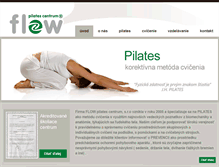 Tablet Screenshot of flowpilates.sk